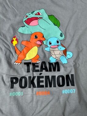 Zara Pokemon short sleeves graphic gray T-shirt 13Y 14Y NWT